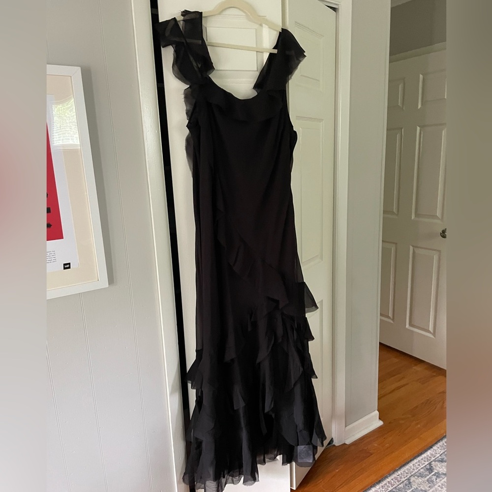 ASOS Curve Cut Ruffle Dress - Picture 2 of 6